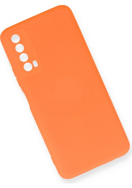 Huawei P Smart 2021 Kılıf Nano Içi Kadife Silikon - Turuncu modelleri