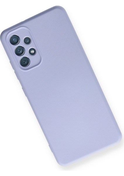Samsung Galaxy A32 Kılıf Nano Içi Kadife Silikon - Lila modelleri