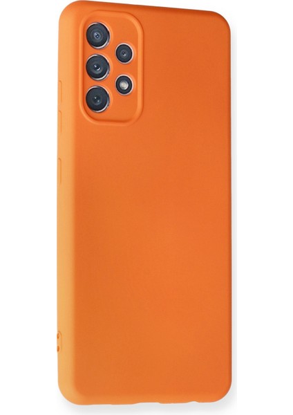 Samsung Galaxy A32 Kılıf Nano Içi Kadife Silikon - Turuncu fiyatları