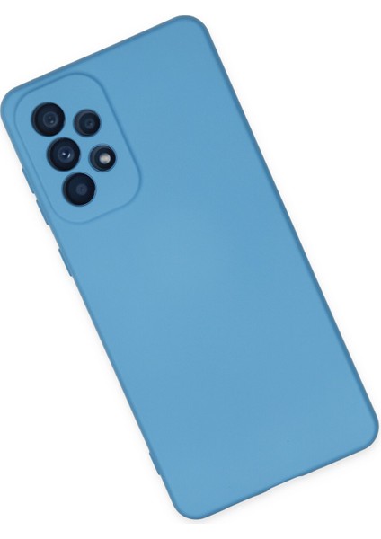 Samsung Galaxy A33 5g Kılıf Nano Içi Kadife Silikon - Mavi modelleri