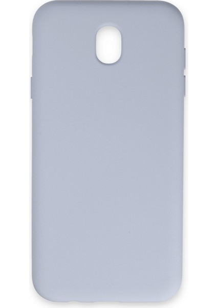 Samsung Galaxy J7 Pro / J730 Kılıf Nano Içi Kadife Silikon - Buz Mavisi