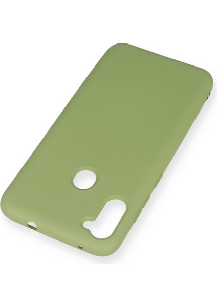 Samsung Galaxy M11 Kılıf Nano Içi Kadife Silikon - Yeşil modelleri