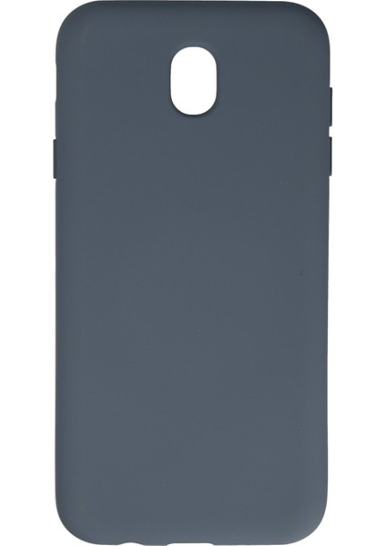 Samsung Galaxy J7 Pro / J730 Kılıf Nano Içi Kadife Silikon - Gri