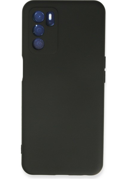Oppo A16 Kılıf Nano Içi Kadife Silikon - Siyah