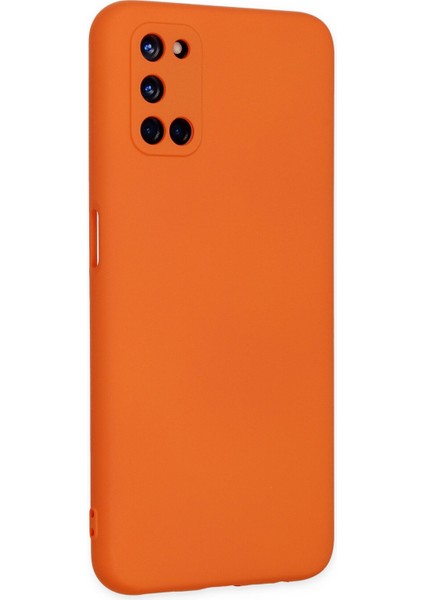 Oppo A72 Kılıf Nano Içi Kadife Silikon - Turuncu modelleri