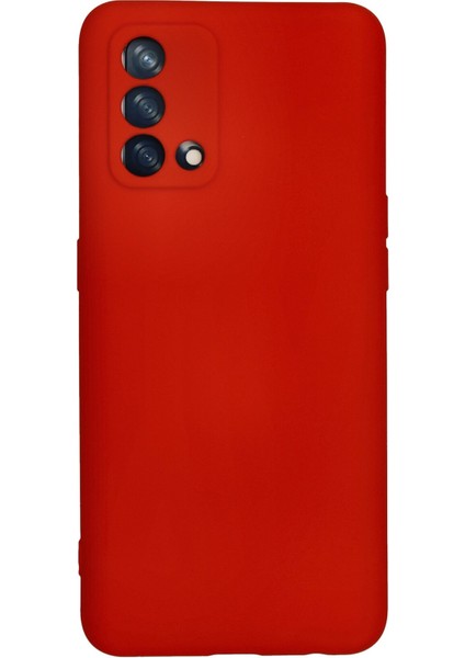 Oppo A74 4g Kılıf Nano Içi Kadife Silikon - Kırmızı modelleri