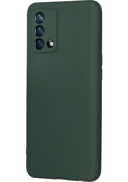 Oppo A74 4g Kılıf Nano Içi Kadife Silikon - Koyu Yeşil modelleri