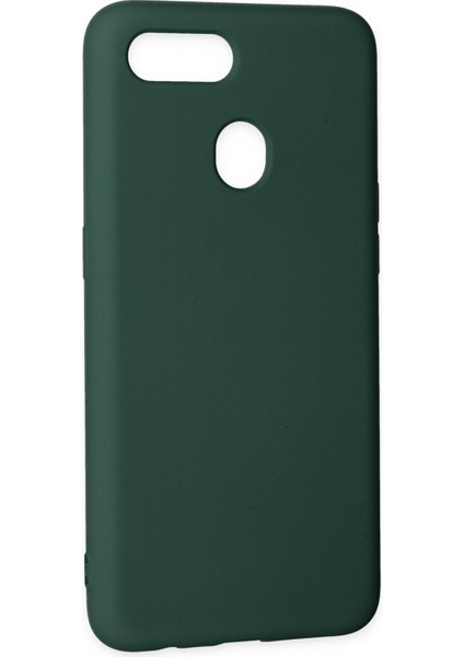 Oppo A5S Kılıf Nano Içi Kadife Silikon - Koyu Yeşil modelleri