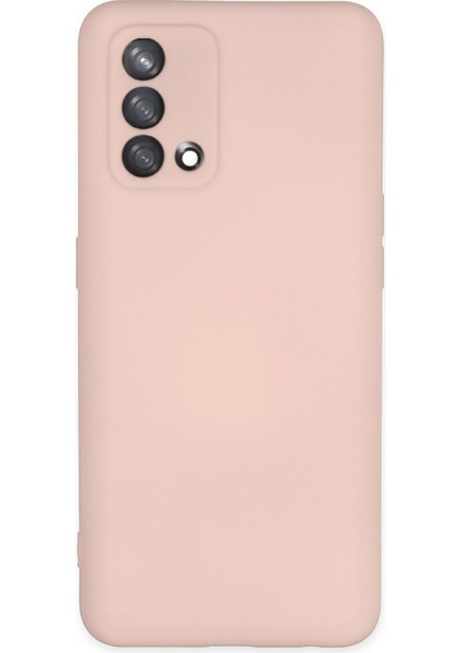 Oppo A74 4g Kılıf Nano Içi Kadife Silikon - Pudra