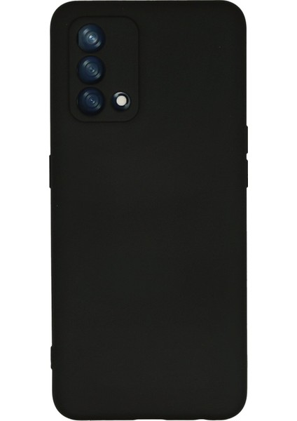 Oppo A74 4g Kılıf Nano Içi Kadife Silikon - Siyah