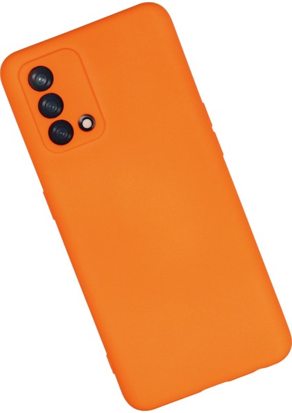 Oppo A74 4g Kılıf Nano Içi Kadife Silikon - Turuncu fiyatları