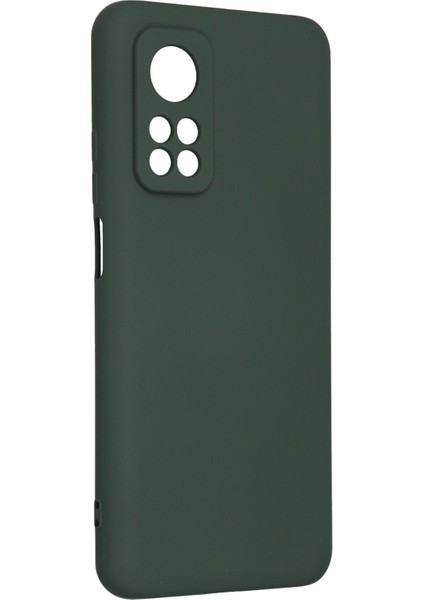 Xiaomi Mi 10T Pro Kılıf Nano Içi Kadife Silikon - Koyu Yeşil