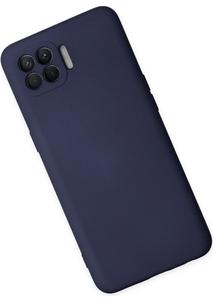 Oppo Reno 4 Lite Kılıf Nano Içi Kadife Silikon - Lacivert modelleri