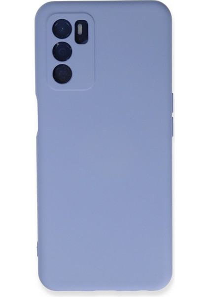 Oppo A16 Kılıf Nano Içi Kadife Silikon - Lila