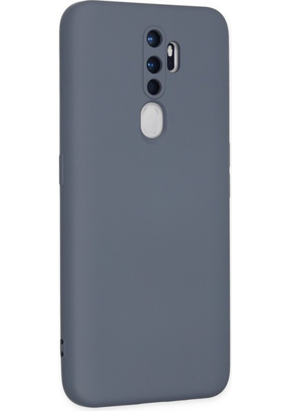 Oppo A5 2020 Kılıf Nano Içi Kadife Silikon - Gri modelleri