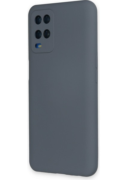 Oppo A54 4g Kılıf Nano Içi Kadife Silikon - Gri modelleri