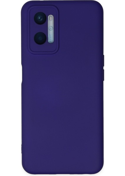Oppo A96 Kılıf Nano Içi Kadife Silikon - Mor