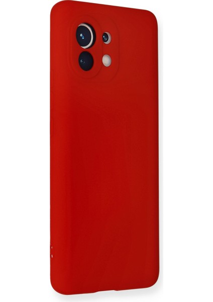 Xiaomi Mi 11 Kılıf Nano Içi Kadife Silikon - Kırmızı fiyatları