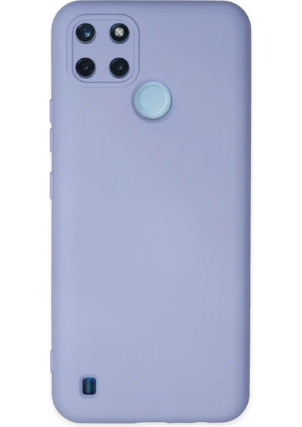 Happycase Realme C21Y Kılıf Nano Içi Kadife  Silikon - Lila