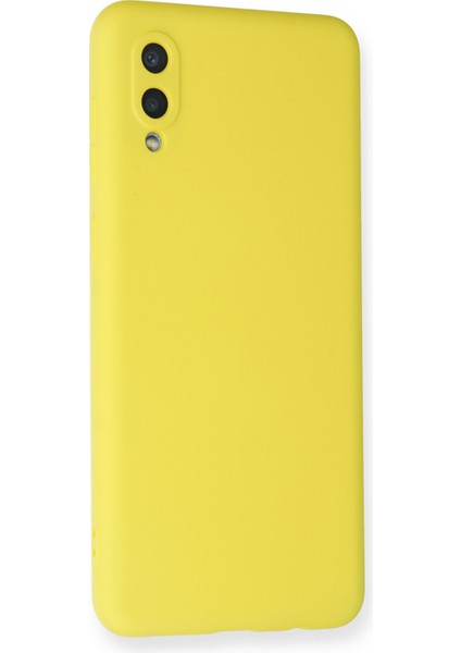 Samsung Galaxy A02 Kılıf Nano Içi Kadife Silikon - Sarı fiyatları