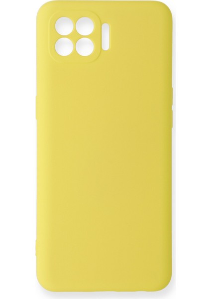 Oppo Reno 4 Lite Kılıf Nano Içi Kadife Silikon - Sarı