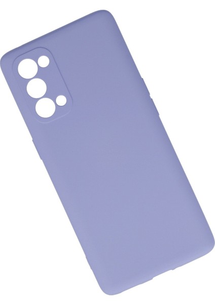Oppo Reno 5 Pro Kılıf Nano Içi Kadife Silikon - Lila modelleri