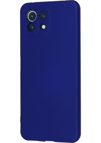 Xiaomi Mi 11 Lite Kılıf Nano Içi Kadife Silikon - Koyu Mavi modelleri