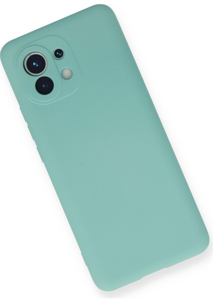 Xiaomi Mi 11 Kılıf Nano Içi Kadife Silikon - Turkuaz modelleri