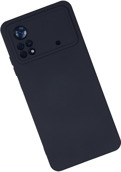 Xiaomi Poco X4 Pro 5g Kılıf Nano Içi Kadife Silikon - Lacivert modelleri