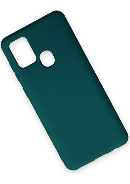 Samsung Galaxy A21S Kılıf Nano Içi Kadife Silikon - Koyu Yeşil fiyatları