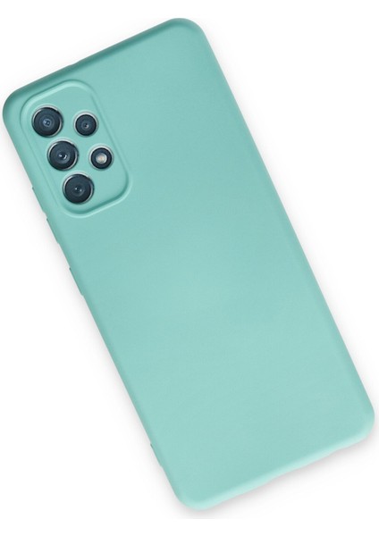 Samsung Galaxy A13 4g Kılıf Nano Içi Kadife Silikon - Turkuaz modelleri