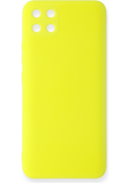 Realme C11 Kılıf Nano Içi Kadife Silikon - Sarı