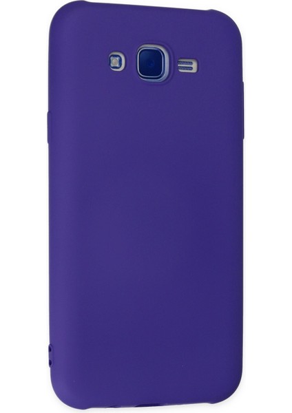 Samsung Galaxy J7 Kılıf Nano Içi Kadife Silikon - Mor modelleri