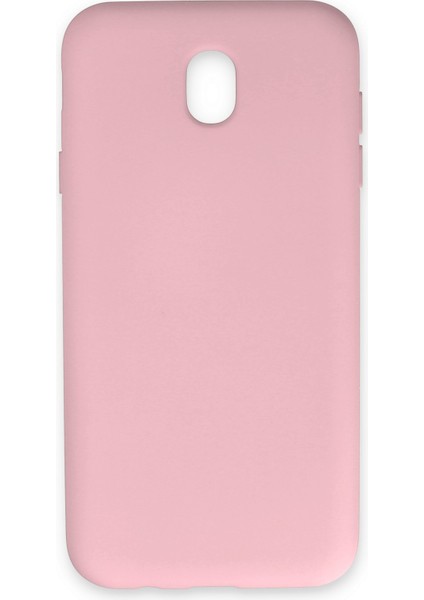 Samsung Galaxy J7 Pro / J730 Kılıf Nano Içi Kadife Silikon - Pudra