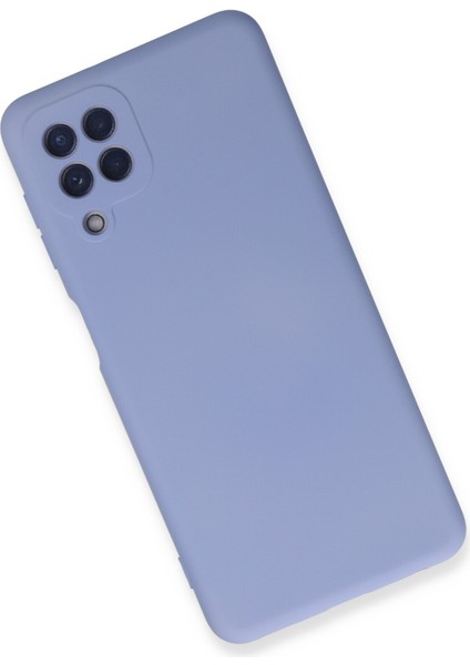 Samsung Galaxy M22 Kılıf Nano Içi Kadife Silikon - Lila