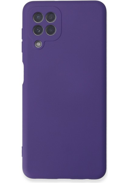 Samsung Galaxy M22 Kılıf Nano Içi Kadife Silikon - Mor