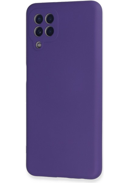 Samsung Galaxy M22 Kılıf Nano Içi Kadife Silikon - Mor