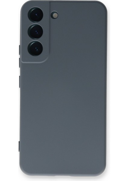 Samsung Galaxy S22 Plus Kılıf Nano Içi Kadife Silikon - Gri