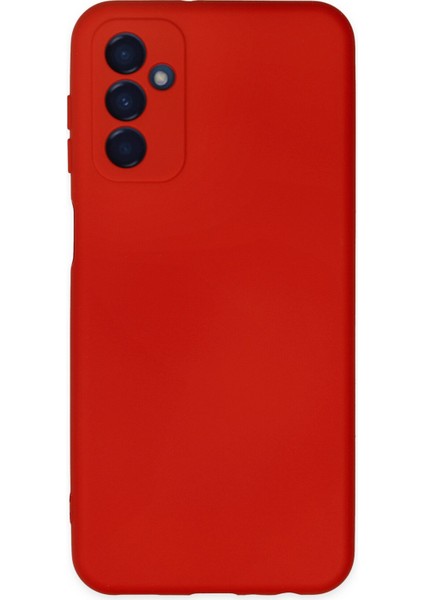 Samsung Galaxy M23 Kılıf Nano Içi Kadife Silikon - Kırmızı