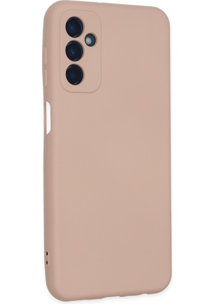 Samsung Galaxy M23 Kılıf Nano Içi Kadife Silikon - Pudra modelleri