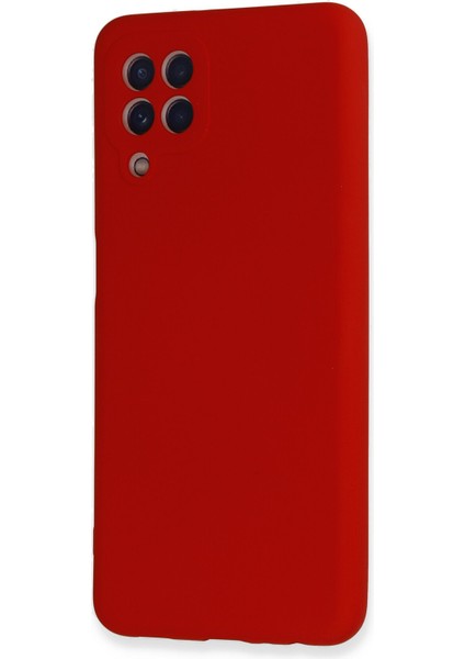 Samsung Galaxy M32 Kılıf Nano Içi Kadife Silikon - Kırmızı modelleri