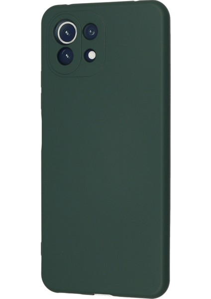 Xiaomi Mi 11 Lite Kılıf Nano Içi Kadife Silikon - Koyu Yeşil modelleri