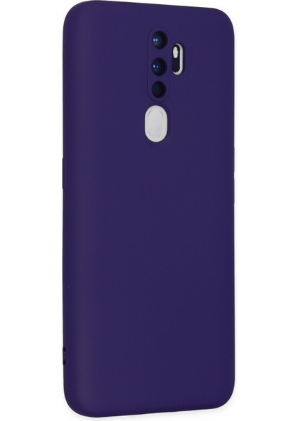 Oppo A5 2020 Kılıf Nano Içi Kadife Silikon - Mor modelleri