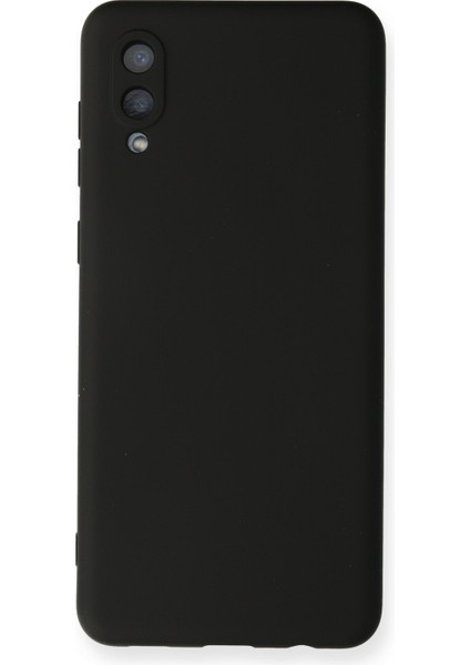 Samsung Galaxy A02 Kılıf Nano Içi Kadife Silikon - Siyah