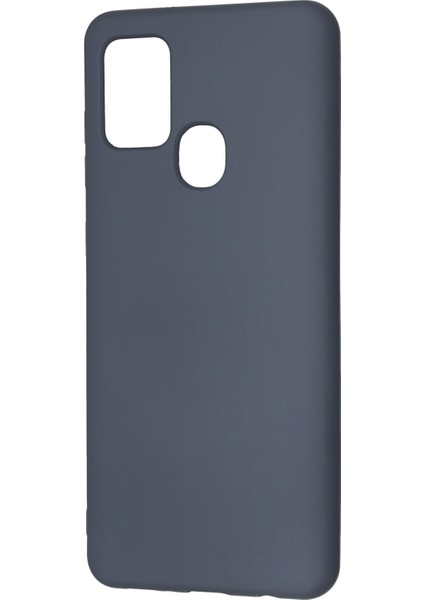 Samsung Galaxy A21S Kılıf Nano Içi Kadife Silikon - Gri modelleri