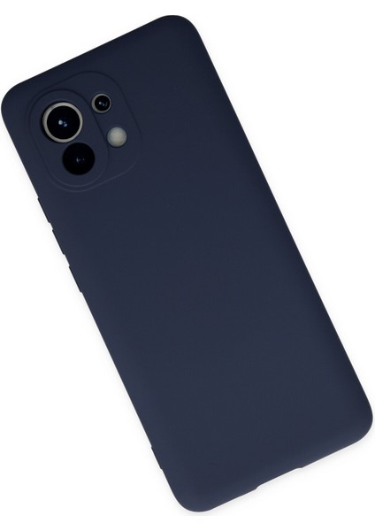 Xiaomi Mi 11 Kılıf Nano Içi Kadife Silikon - Lacivert modelleri