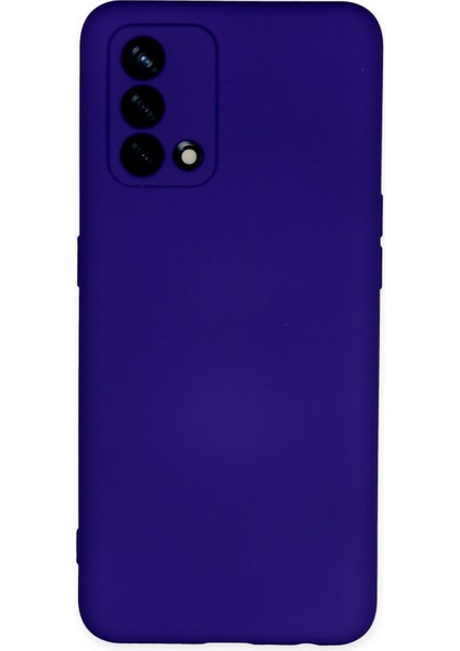 Oppo A74 4g Kılıf Nano Içi Kadife Silikon - Mor
