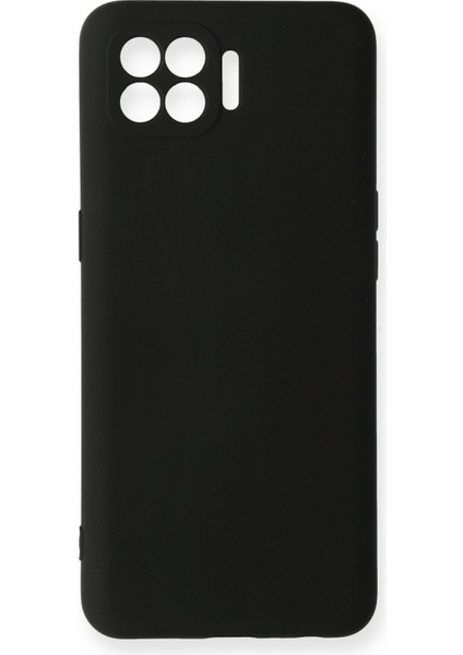 Oppo Reno 4 Lite Kılıf Nano Içi Kadife Silikon - Siyah