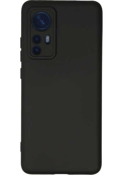 Xiaomi Mi 12X Kılıf Nano Içi Kadife Silikon - Siyah