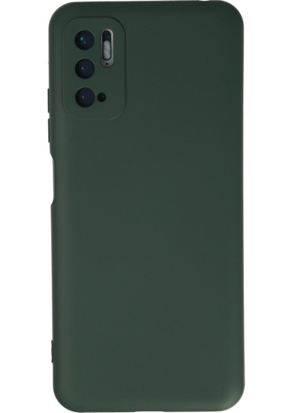 Xiaomi Poco M3 Pro Kılıf Nano Içi Kadife Silikon - Koyu Yeşil